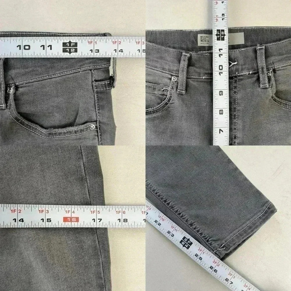 Topshop Jamie Skinny Jeans High Rise Ankle Cropped  Grey Size 26 - Picture 10 of 13